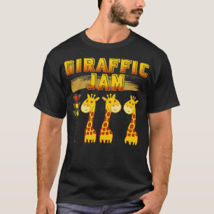 Giraffic Jam Giraffe Kunst, Dichtung und Musik T-Shirt