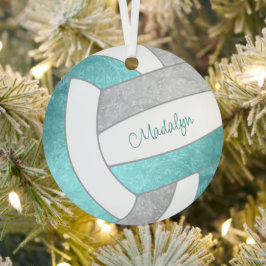 Giralaqua graue Keepake Volleyballgeschenke Ornament Aus Metall