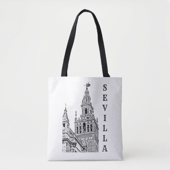 Giralda Sevilla Kathedrale. Andalusien. Tasche (Vorderseite)
