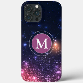 Giralrosa Glitzer Funkelnd Monogram Case-Mate iPhone Hülle
