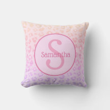 Giralrosa Leopard Print Personalisiert Monogram
