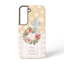 Giralrosa Peach Rose Faith Cross