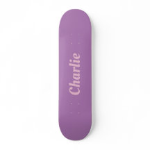 Giralrosa und lila Skateboard mit personalisiertem