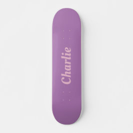 Giralrosa und lila Skateboard mit personalisiertem