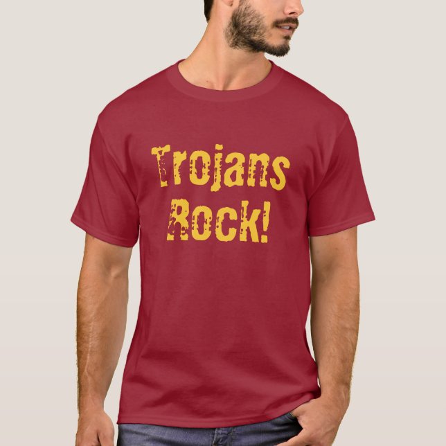 Girard, T-shirt de Trojan de lycée de KS (Devant)