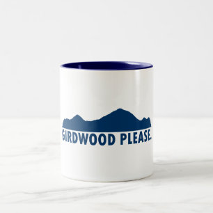 Girdwood Alaska Bitte Zweifarbige Tasse