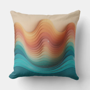 Giri-Wellen-Relief 3D-Batik-Motiv Kissen