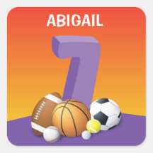 Girl 7. Geburtstag Sportbälle