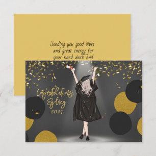 Girl Abschluss Glückwunsch