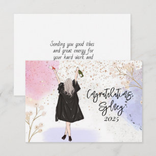 Girl Abschluss Glückwunsch