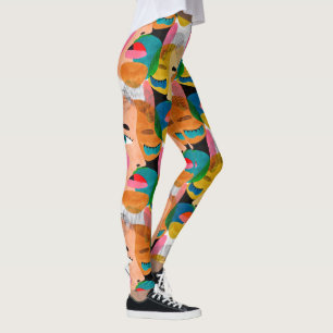 Girl abstrakt art leggings
