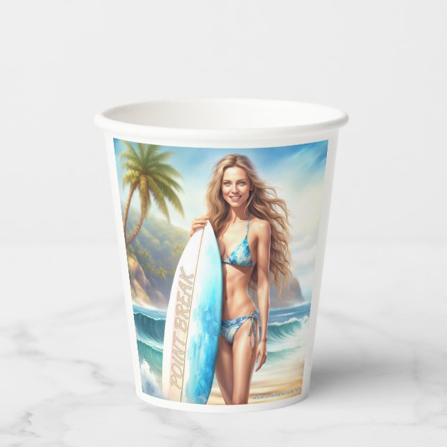 Girl Action Point Break Pappbecher (Vorderseite)