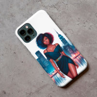 Girl African stylish Afro haar fashion business
