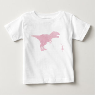 Girl and Dinosaur - Dinosaur-Liebe-Shirt Baby T-shirt