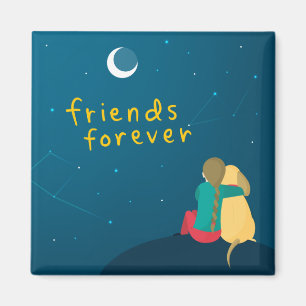 Girl and Dog Best Friend Magnet