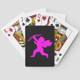 Girl Angel Pink Black Playing Cards Spielkarten