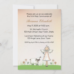Girl Angel und Lamb Erste Kommune Einladung