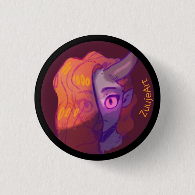 Girl, anime,  button (Vorderseite)