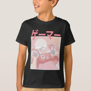 Girl Anime Kawaii Gaming Niedliches Videospiel Fra T-Shirt