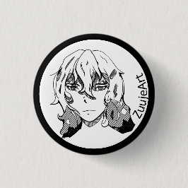 Girl anime, lineart button