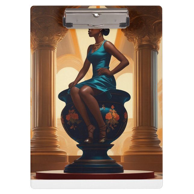 Girl Art Klemmbrett (Vorderseite)