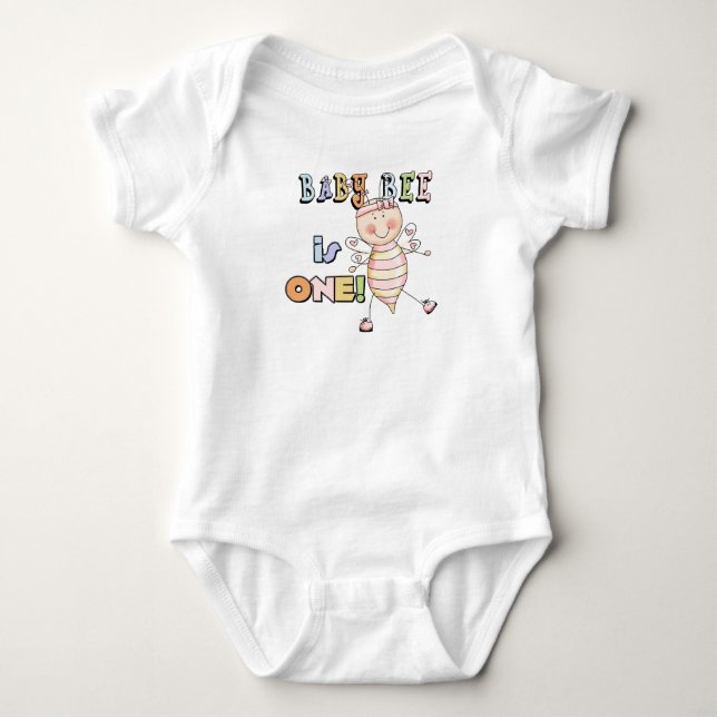 Girl Baby Bee 1er Anniversaire Tshirts et cadeaux (Devant)