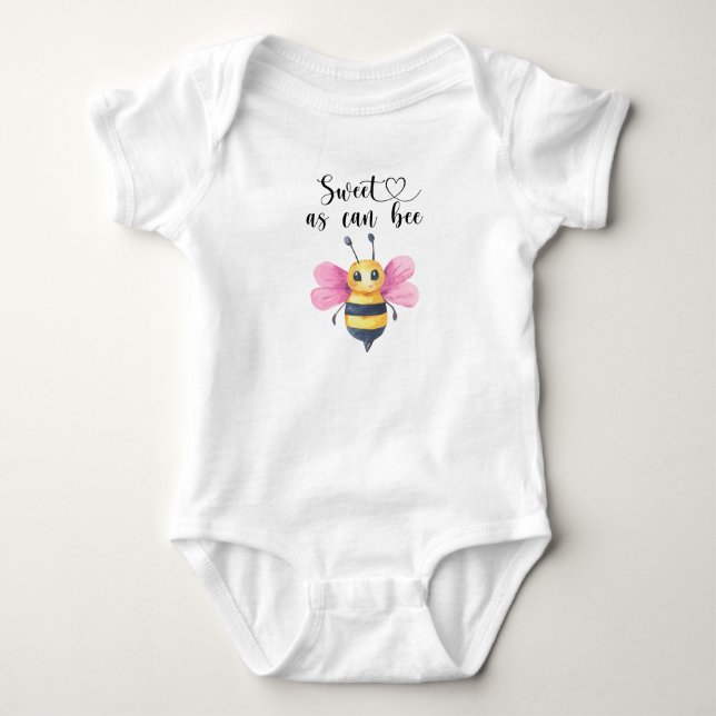 Girl Baby Bee - sweet as can bee Strampler (Vorderseite)