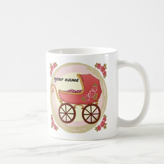 Girl Baby Buggy Kaffeetasse (Rechts)