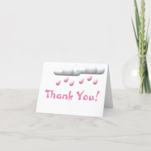 Girl Baby Dusche Danke Karte