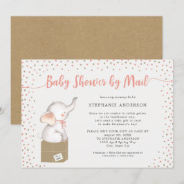 Girl Baby Dusche mit Versandbox Einladung