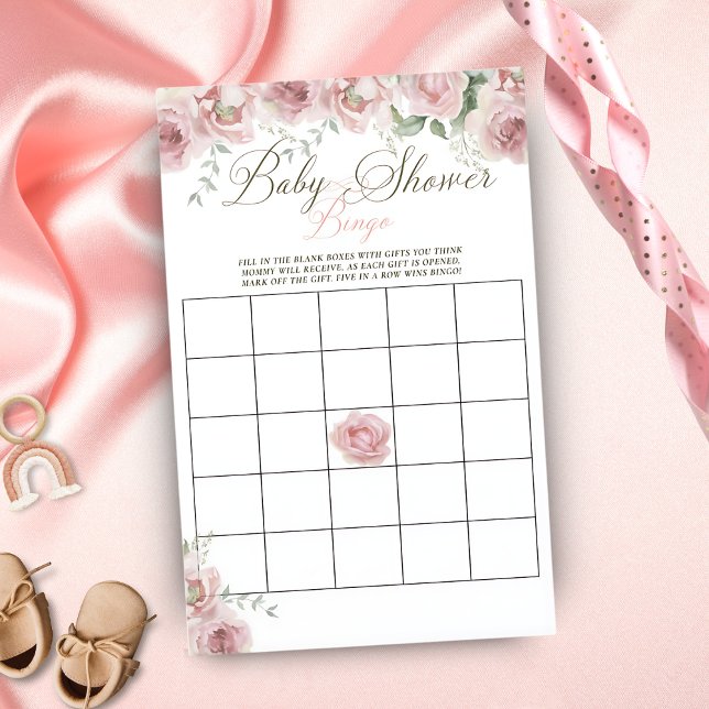 Girl Baby in Bloom Baby Dusche Bingo Spiel (Von Creator hochgeladen)