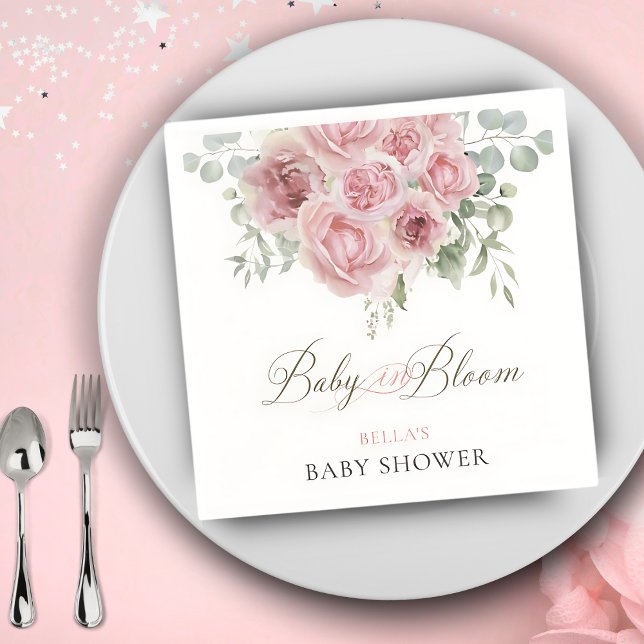 Girl Baby in Bloom Baby Dusche Napkins Serviette (Von Creator hochgeladen)