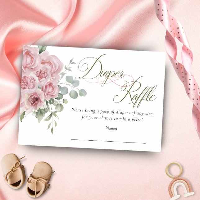 Girl Baby in Bloom Baby Duwer Diaper Raffle Begleitkarte (Von Creator hochgeladen)