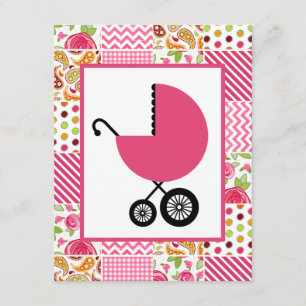 Girl Baby Shooter - Girly Patchwork Einladung