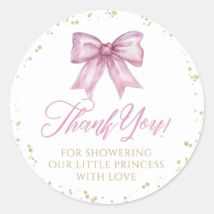 Girl Baby Shower Danke für den Aufkleber für Baby 