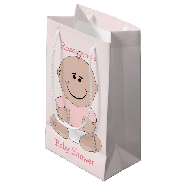 Girl Baby Shower Kleine Geschenktüte (Vorderseite Schrägansicht)