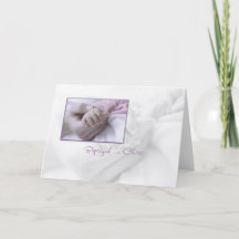 Girl Baptisgrube Gratulationskarte für Baby