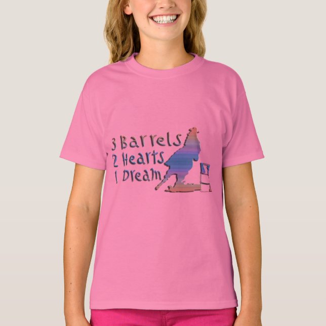 GIRL BARREL RACING T-Shirt (Vorderseite)