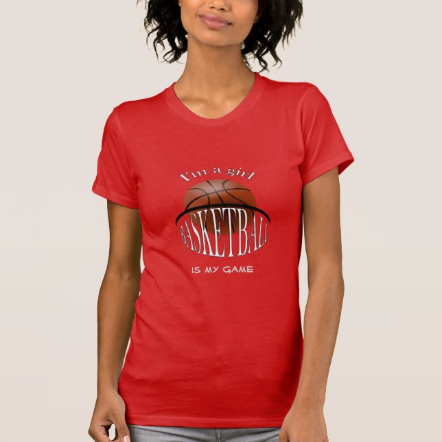 Girl Basketball Bella Leinwand T-Shirt (Vorderseite)