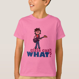 Girl-Bass-Gitarrenspieler T-Shirt