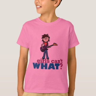 Girl-Bass-Gitarrenspieler T-Shirt