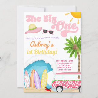 Girl Beach Party, Beach Bash Sommereinladung. Einladung