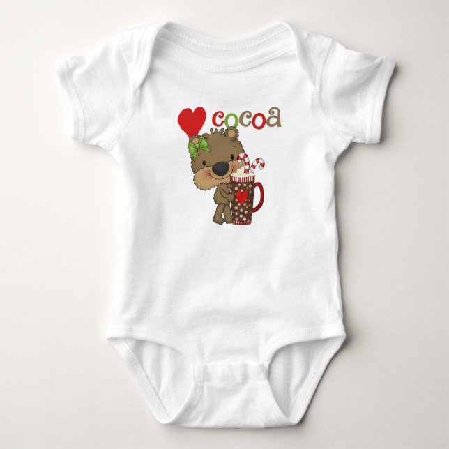 Girl Bear Kakao-Liebe Baby Strampler (Vorderseite)