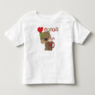 Girl Bear Kakao-Liebe Kleinkind T-shirt