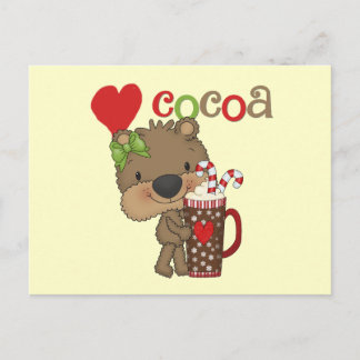 Girl Bear Kakao-Liebe Postkarte