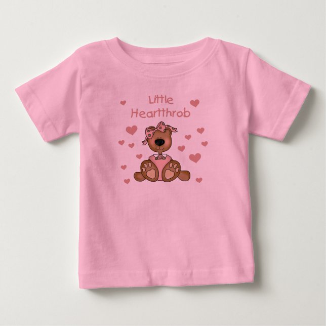 Girl Bear Little Heartthrob Baby T-shirt (Vorderseite)