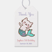 Girl Birthday Cat Mermaid unter dem Meer Vielen Da