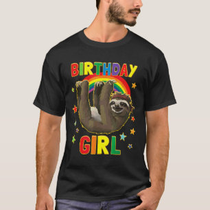 Girl Birthday Sloth B Day Party Kinder Idee Schluc T-Shirt