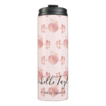 Girl Blush Rose Gold Fitness Trainer Business Car
