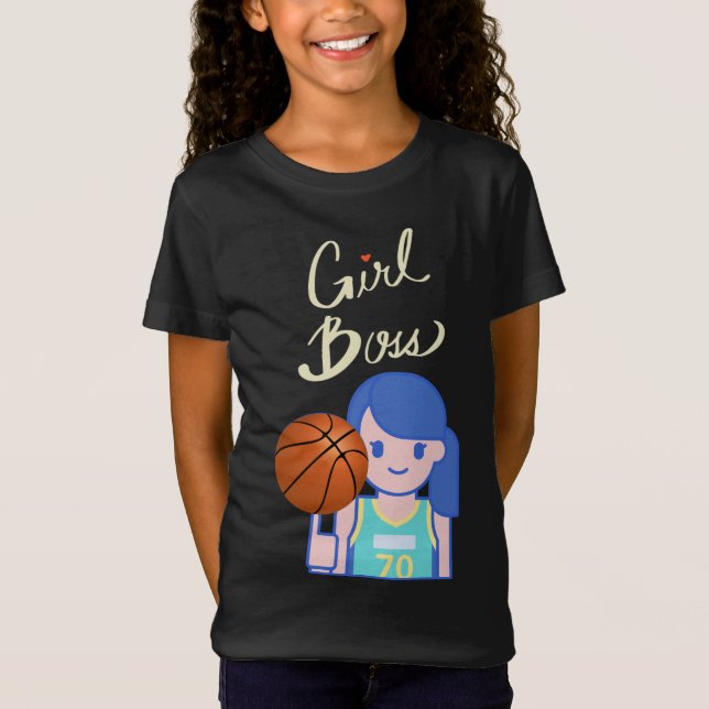 Girl Boss Basketball T-Shirt (Vorderseite)